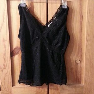 Black lace top